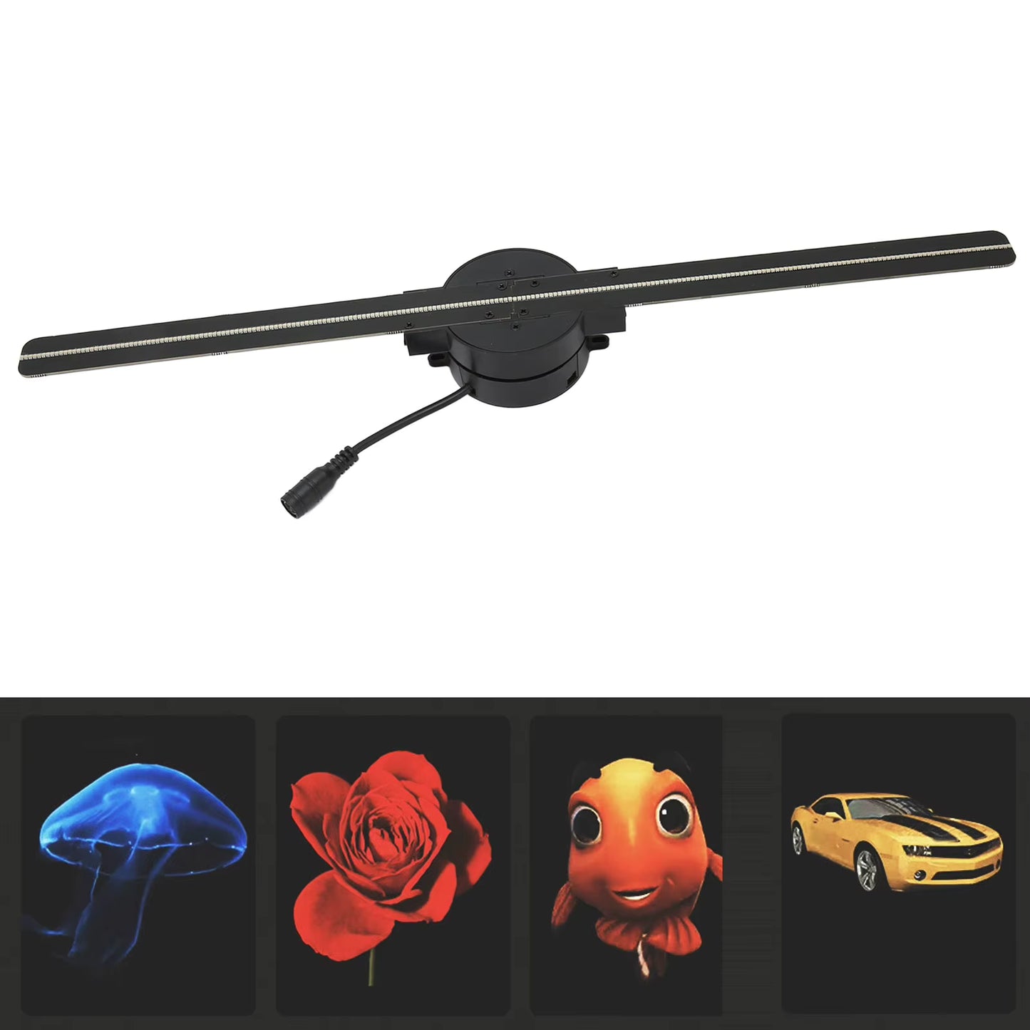 3D Fan Projector with 224 LED Light Beads